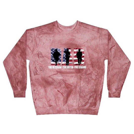 Dad The Veteran The Myth The Legend - Father's Day Blast Sweatshirts