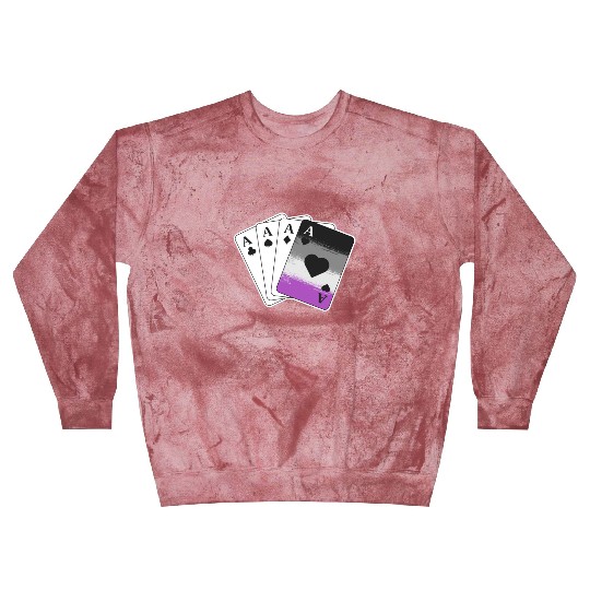 Ace Asexual Pride Gifts Playing Card LGBTQ Pride Blast Sweatshirts