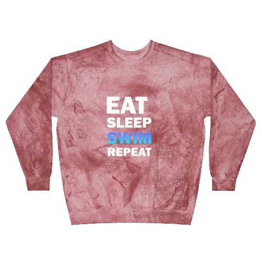 eat sleep swim repeat Blast Sweatshirts