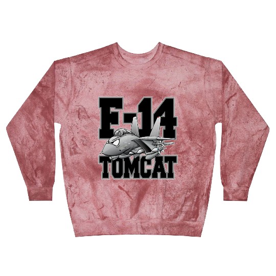 F-14 Tomcat Military Fighter Jet Aircraft Cartoon Blast Sweatshirts
