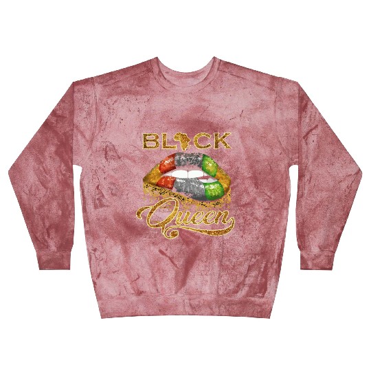 Black queen lips Blast Sweatshirts
