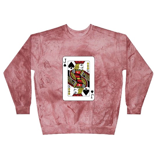 Jack Of The Spades Playing Card Poker Blast Sweatshirts