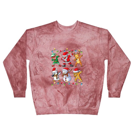 Dabbing Santa Elf Friends Christmas Kids Boys Blast Sweatshirts
