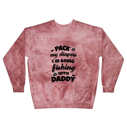Daddy´s little fishing buddy Father Newborn Baby Blast Sweatshirts