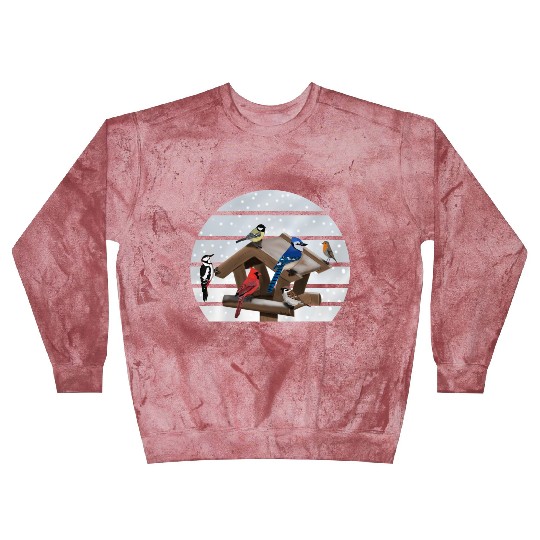 Birds Bird House Cardinal Blue Jay Robin Sparrow Blast Sweatshirts