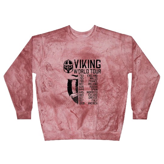 Viking World Tour Norse Mythology Gift Historical Blast Sweatshirts