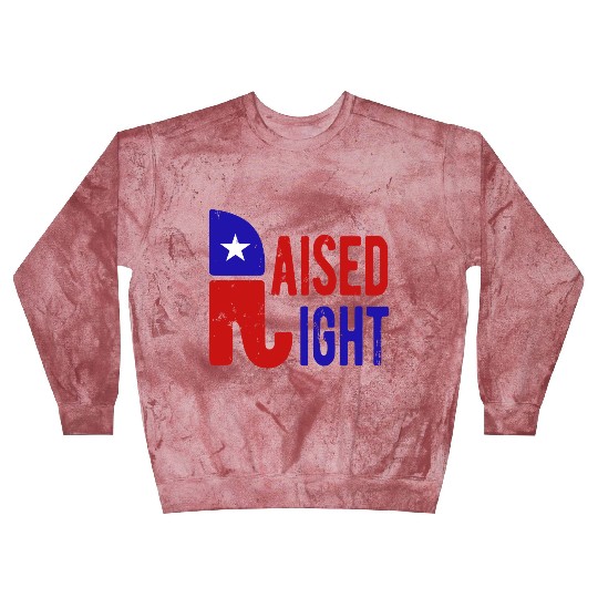 Raised Right Proud Republican Elephant Logo Usa Blast Sweatshirts