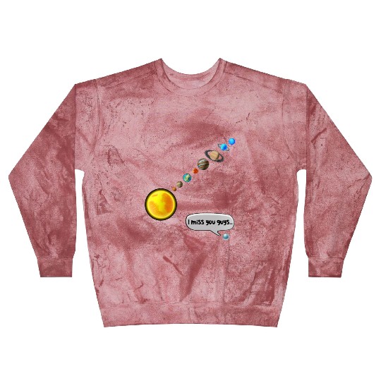 Funny Pluto and Solar System Space Science Gift Blast Sweatshirts
