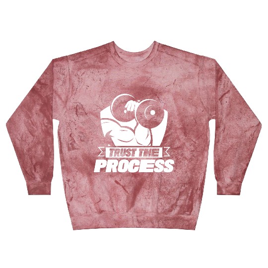 Trust The Process Gym Motivation Fitness Workout Blast Sweatshirts