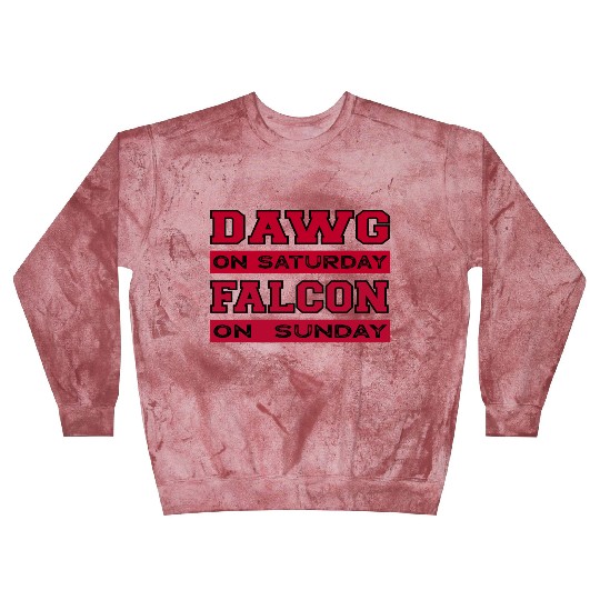 Dawg On Saturday Falcon On Sunday Atlanta Athens F Blast Sweatshirts