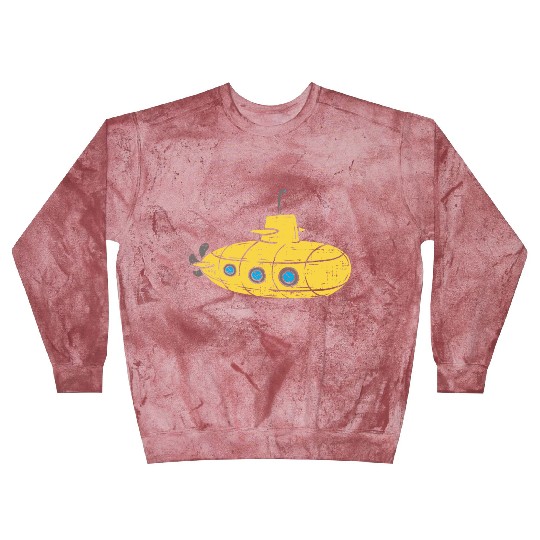 Us Navy Yellow Cartoon Submarine Cute Submariner B Blast Sweatshirts