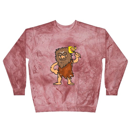 Caveman with Torch Blast Sweatshirts