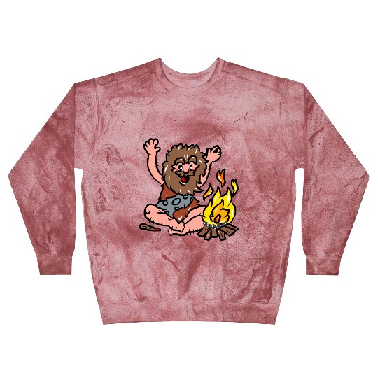 Caveman with Fire Blast Sweatshirts