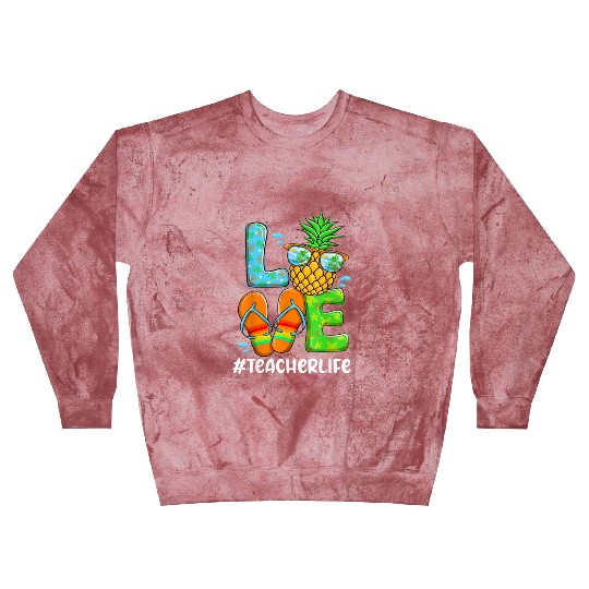 Summer Love Teacher life Love Pineapple Blast Sweatshirts