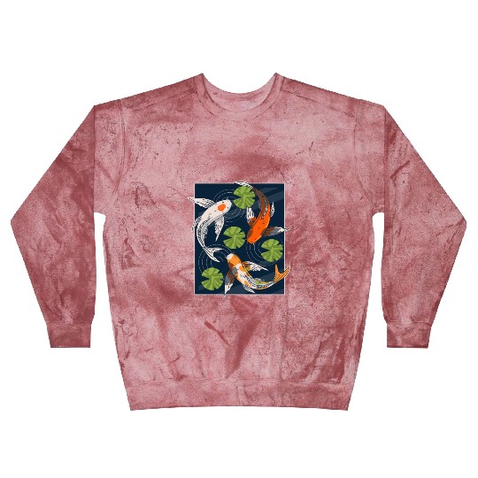 Koi Fish Lover Asian Japanese Carp Water Pond Anim Blast Sweatshirts