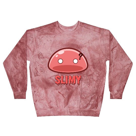 Cute Red Dungeon Slime Monster Weird Anime Blast Sweatshirts