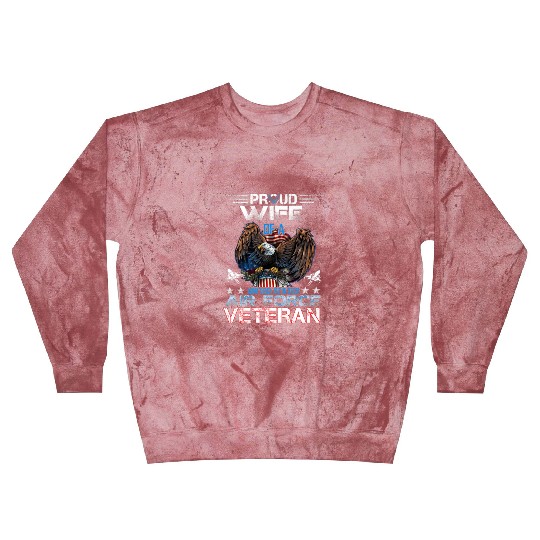 Veteran-Proud Wife Of Us Air Force Veteran Patriot Blast Sweatshirts