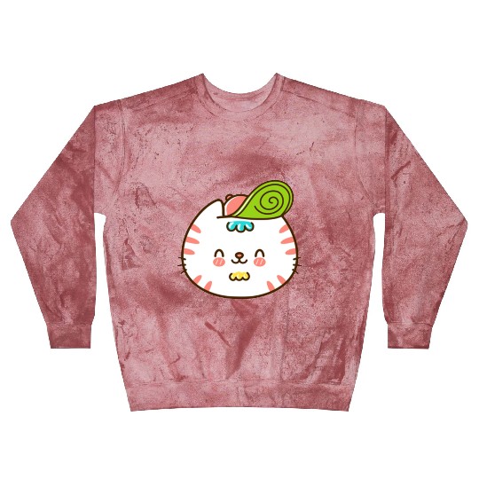 Kawaii Cat Head Smiling Blast Sweatshirts