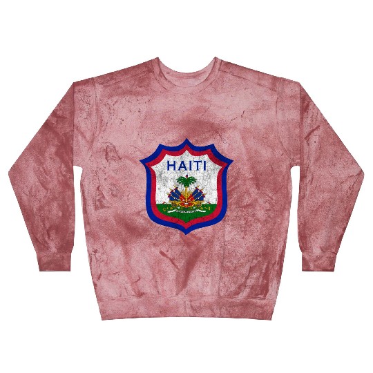 Haiti Crest Design Blast Sweatshirts