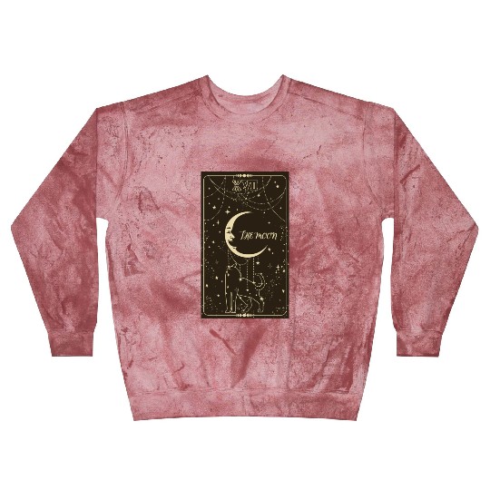 Tarot Card Crescent Moon Cat Blast Sweatshirts / Tarot Gift