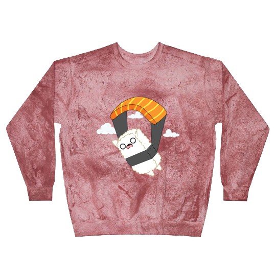 Sushi Nigiri Parachute Extreme Sport Kawaii Anime Blast Sweatshirts