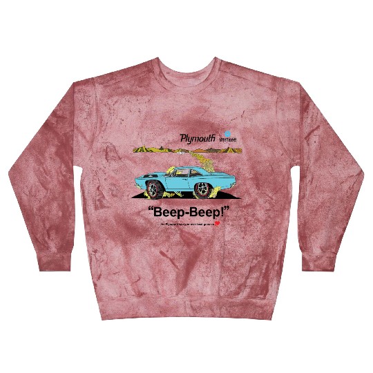 1968 Plymouth Road Runner Salt Flats Light Blue Blast Sweatshirts