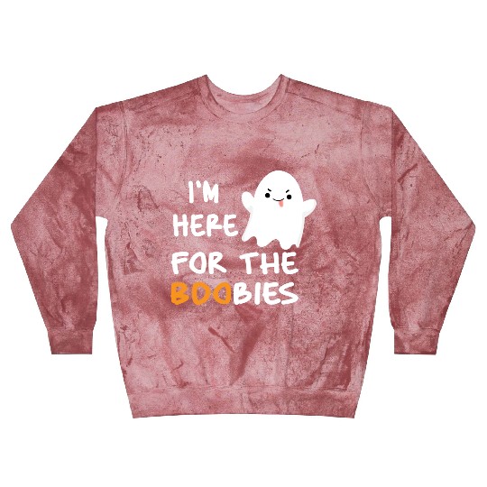I'm Here For the Boobies Funny Baby Halloween Blast Sweatshirts