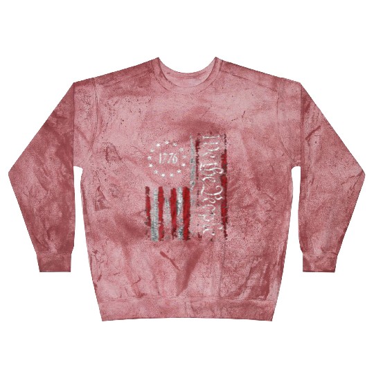 Old American Flag Patriotic 1776 We The People USA Blast Sweatshirts