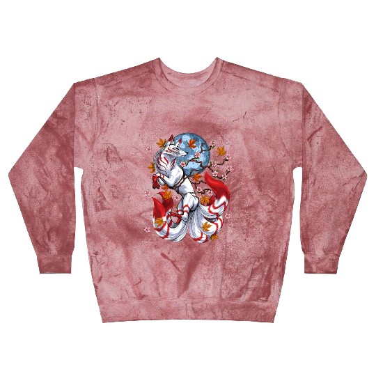 Japanese Fox Kitsune Blast Sweatshirts
