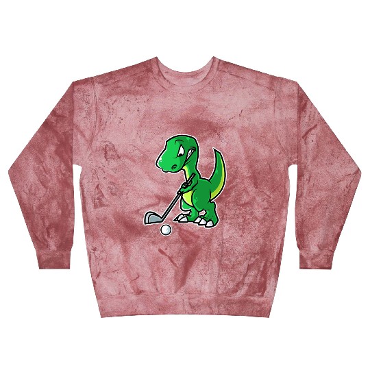 Tyrannosaurus Golf Player Golfer Golfing Funny Blast Sweatshirts