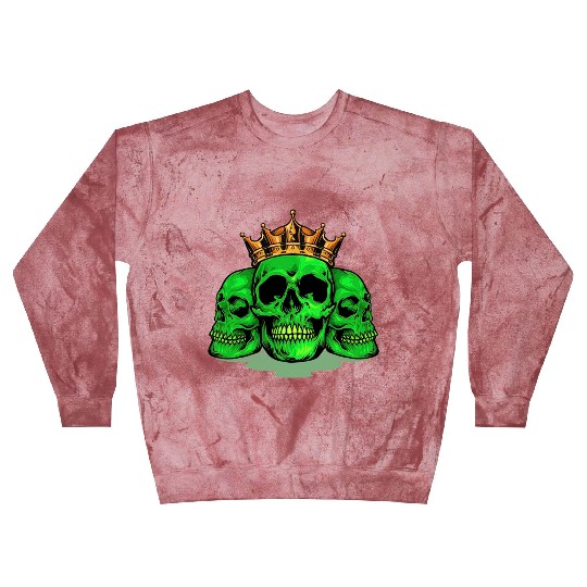 King Family Skull Green Blast Sweatshirts