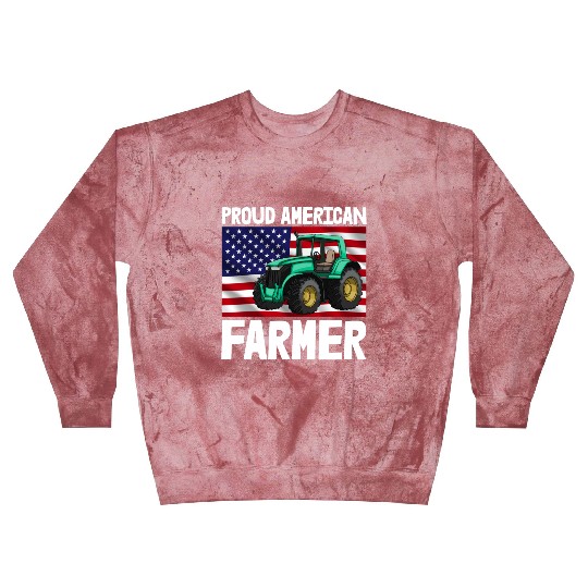 Proud American Farmer Tractor Blast Sweatshirts