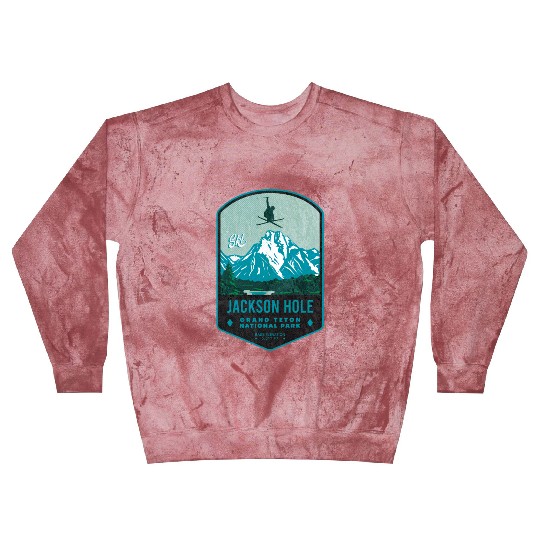 Jackson Hole Ski Badge Blast Sweatshirts