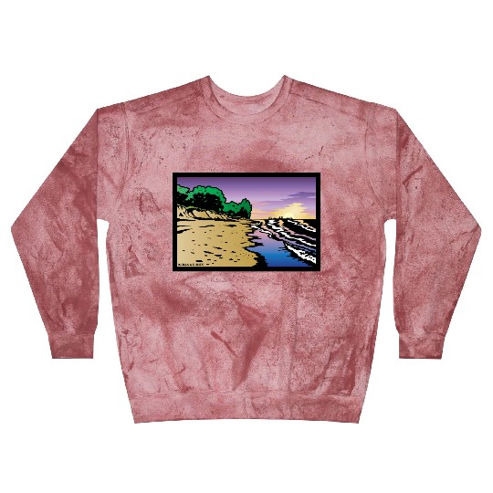 Purple Twilight Indiana Dunes Poster Blast Sweatshirts