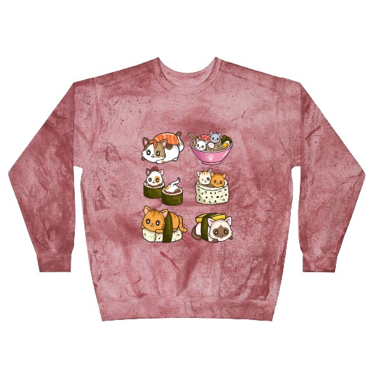 Sushi Cat Japanese Anime Blast Sweatshirts