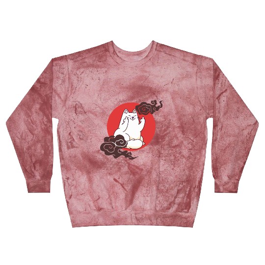 "Kawaii" Vintage Japenese Cat Blast Sweatshirts
