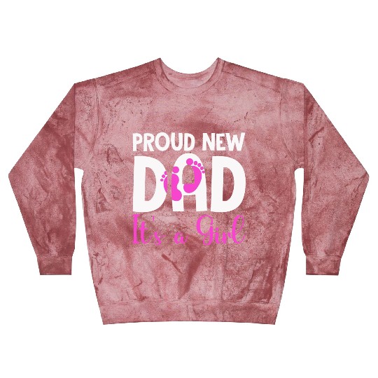 Proud New Dad It's A Girl Father Day Gift New Dad Blast Sweatshirts