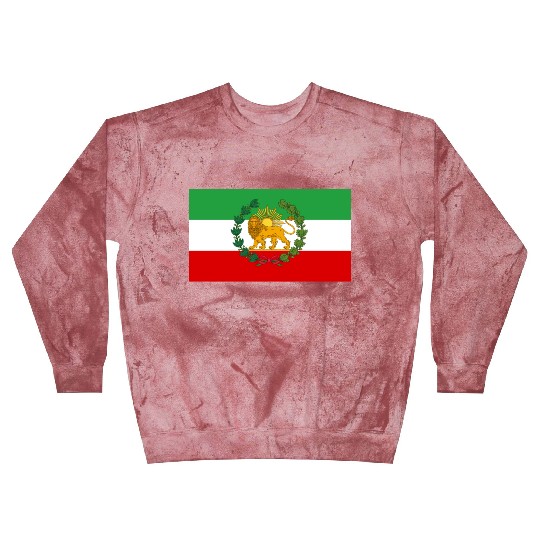 Flag of Iran Lion and Sun Blast Sweatshirts