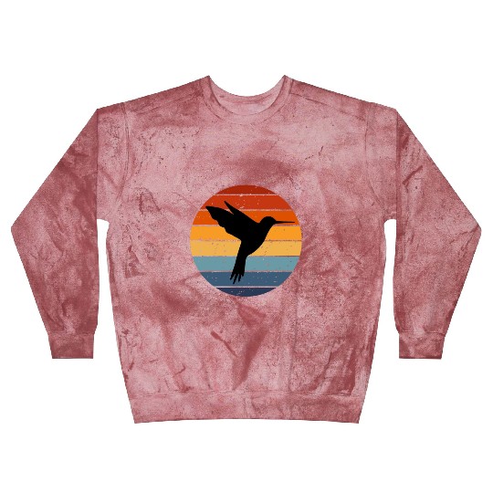 Retro Hummingbird Blast Sweatshirts For Hummingbird Lover