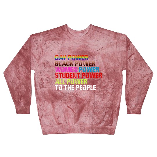 Gay Power Black Power Women Power LGBTQ Gay Pride Blast Sweatshirts