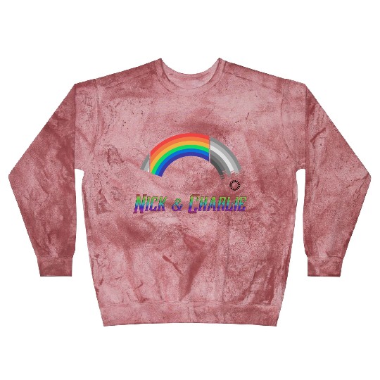 Heartstopper Rainbow LBGTQIA+ Nick and Charlie Blast Sweatshirts