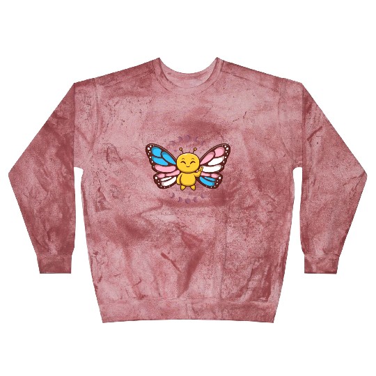 Transgender Monarch Butterfly Trans Subtle Pride Blast Sweatshirts