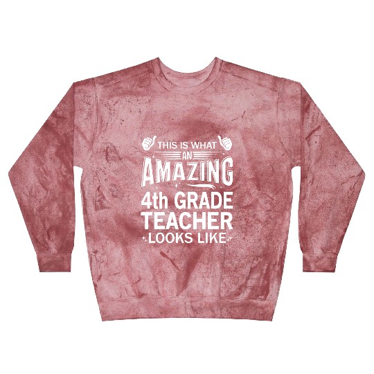 Amazing 4th Grade Teacher Blast Sweatshirts