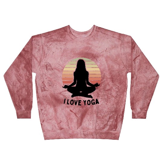 I Love Yoga Blast Sweatshirts