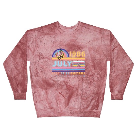 Building Year 1986 In July Blast Sweatshirts