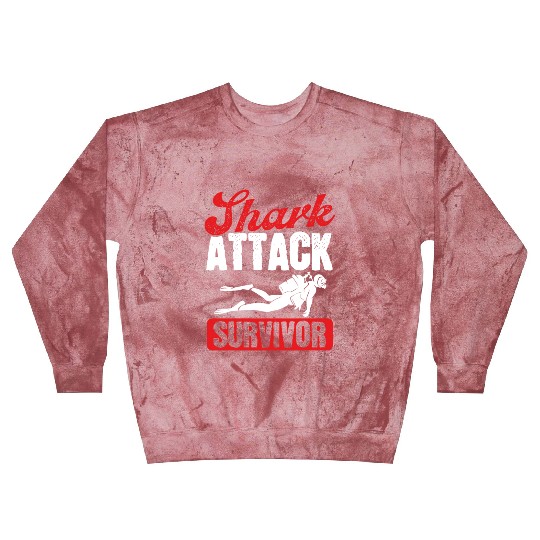 Scuba Diving Shark Attack Survivor Scuba Diver Blast Sweatshirts