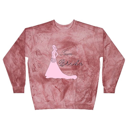 team bride pink silhouette bachelorette party Blast Sweatshirts