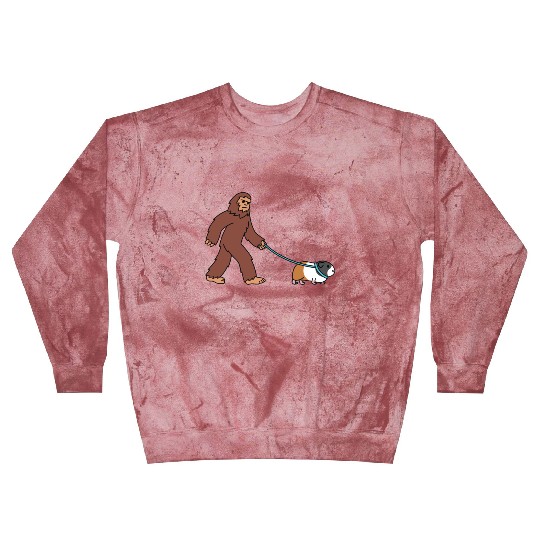 Bigfoot Sasquatch Walking Guinea Pig Blast Sweatshirts