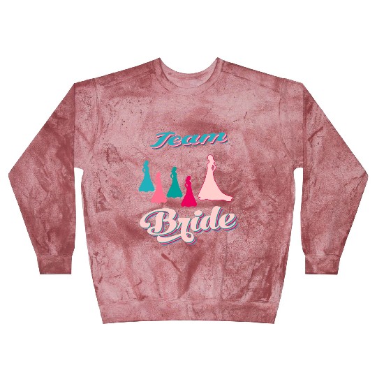 team bride silhouettes bachelorette party Blast Sweatshirts