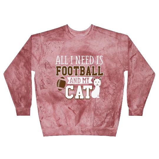 Sunday Football All I Need Is Football And My Cat Blast Sweatshirts